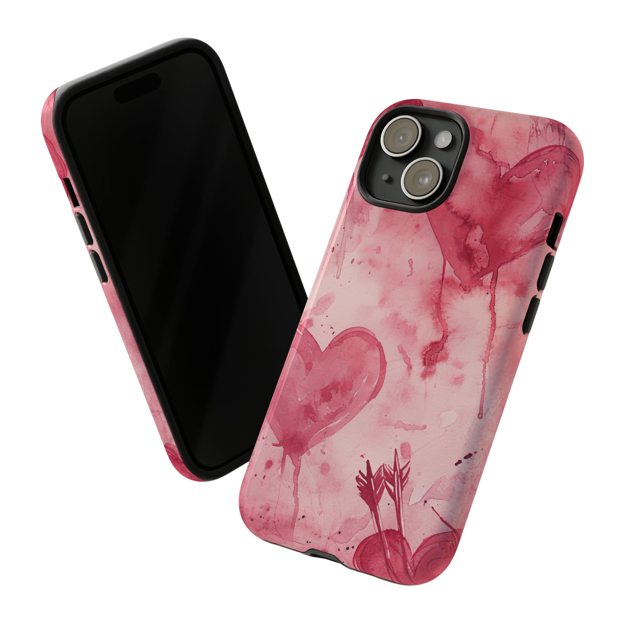 Cupid's Heart Entwined - Protective Phone Case