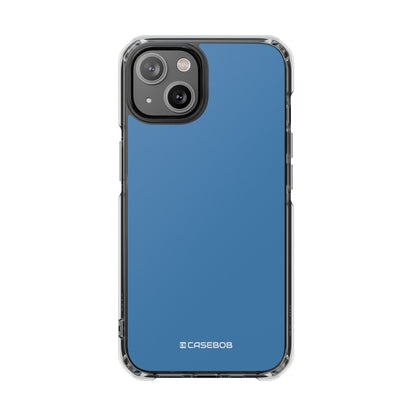 Steel Blue - Clear Impact Case for iPhone