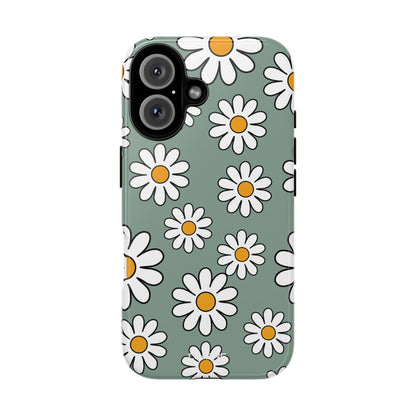 Daisies Dance Playfully - iPhone Case