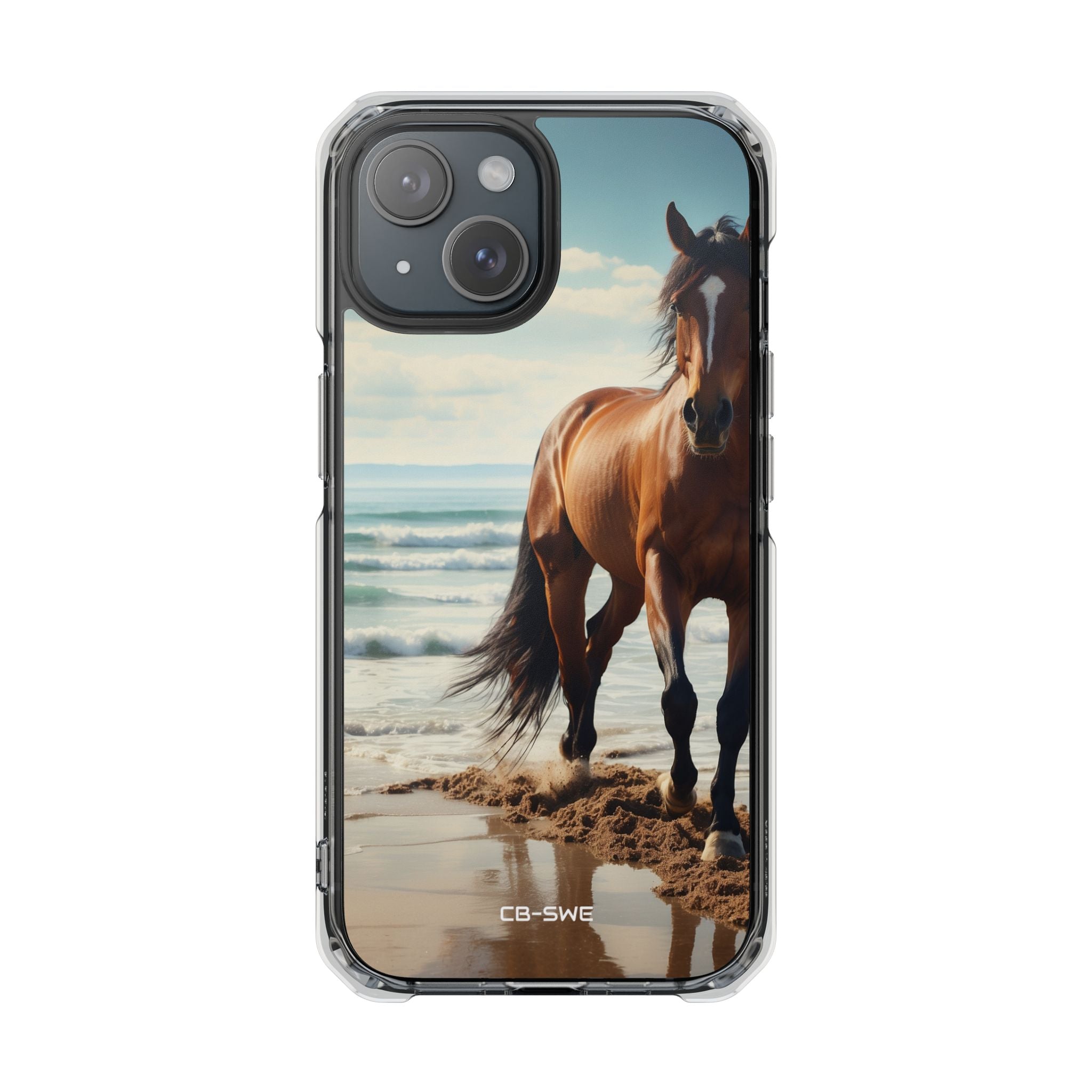 Horse Gallops Shoreline iPhone Case - Impact