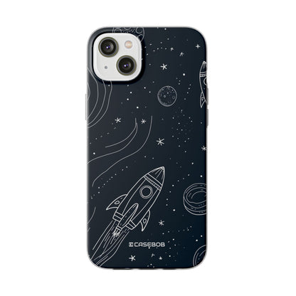 Cosmic Doodle Adventure | Flexible Phone Case for iPhone