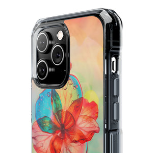 Dreamy Liquid Bloom - Phone Case for iPhone (Clear Impact - Magnetic)