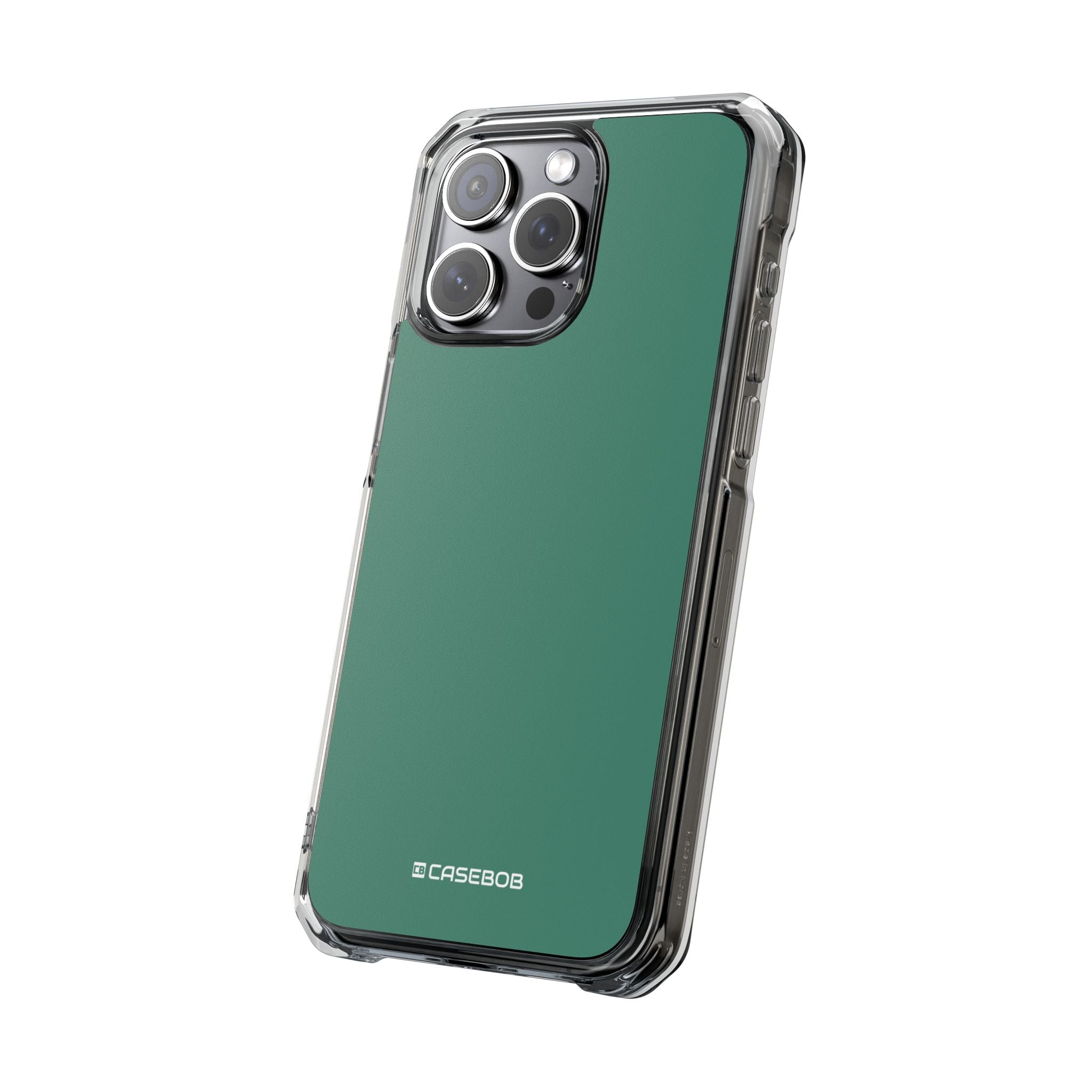 Viridian Green - Clear Impact Case for iPhone