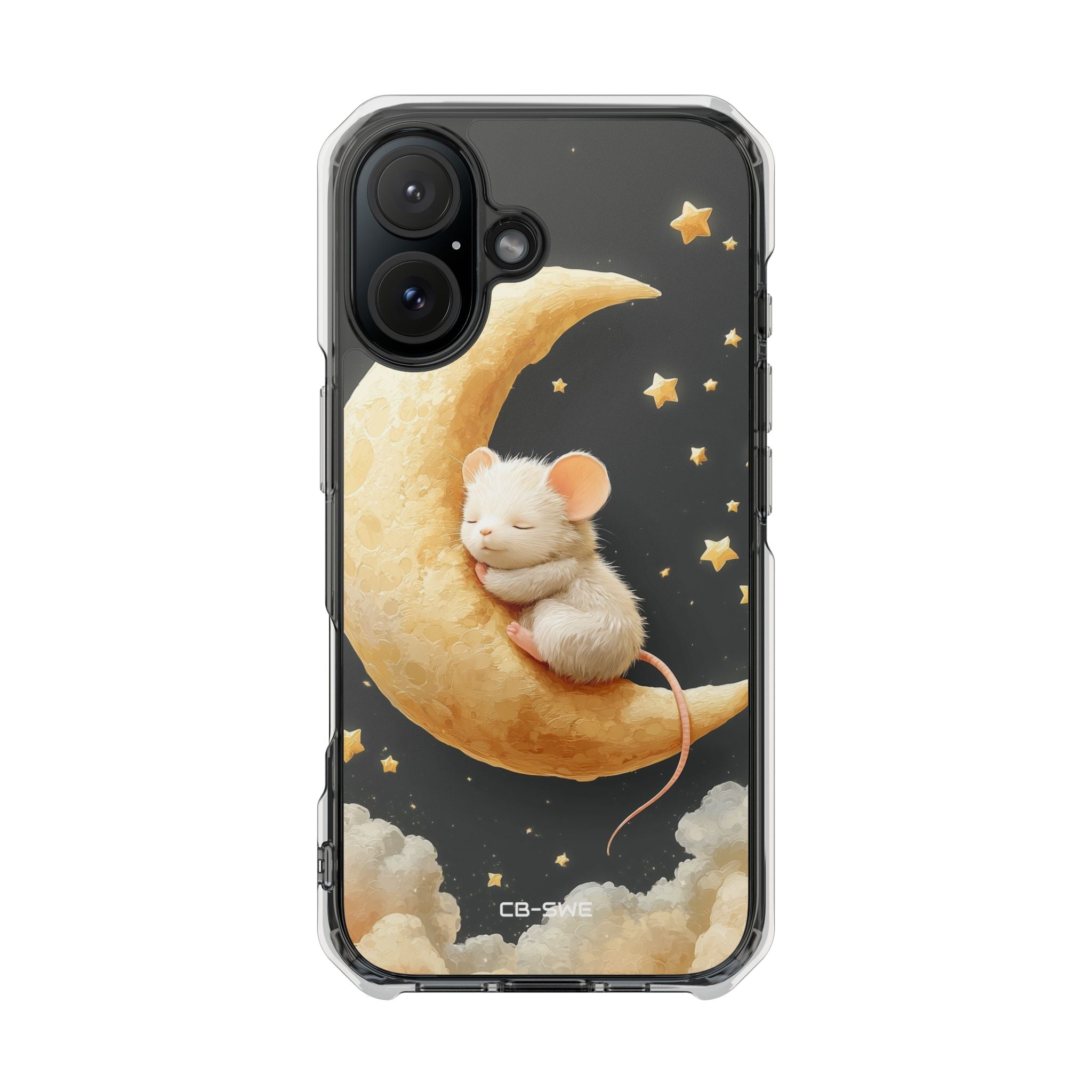 Moon Cradles Mouse iPhone Case - Impact