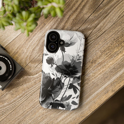 Elegant Monochrome Botanical Elegance - for iPhone 16