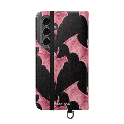 Pink Batwave - Samsung S24 Plus Case - Wallet