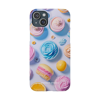 Pastel Whimsy Desserts - Slim iPhone 15 Phone Case