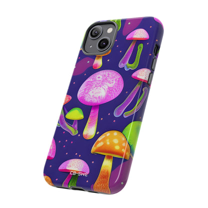 Neon Mushroom Dreams - iPhone Case