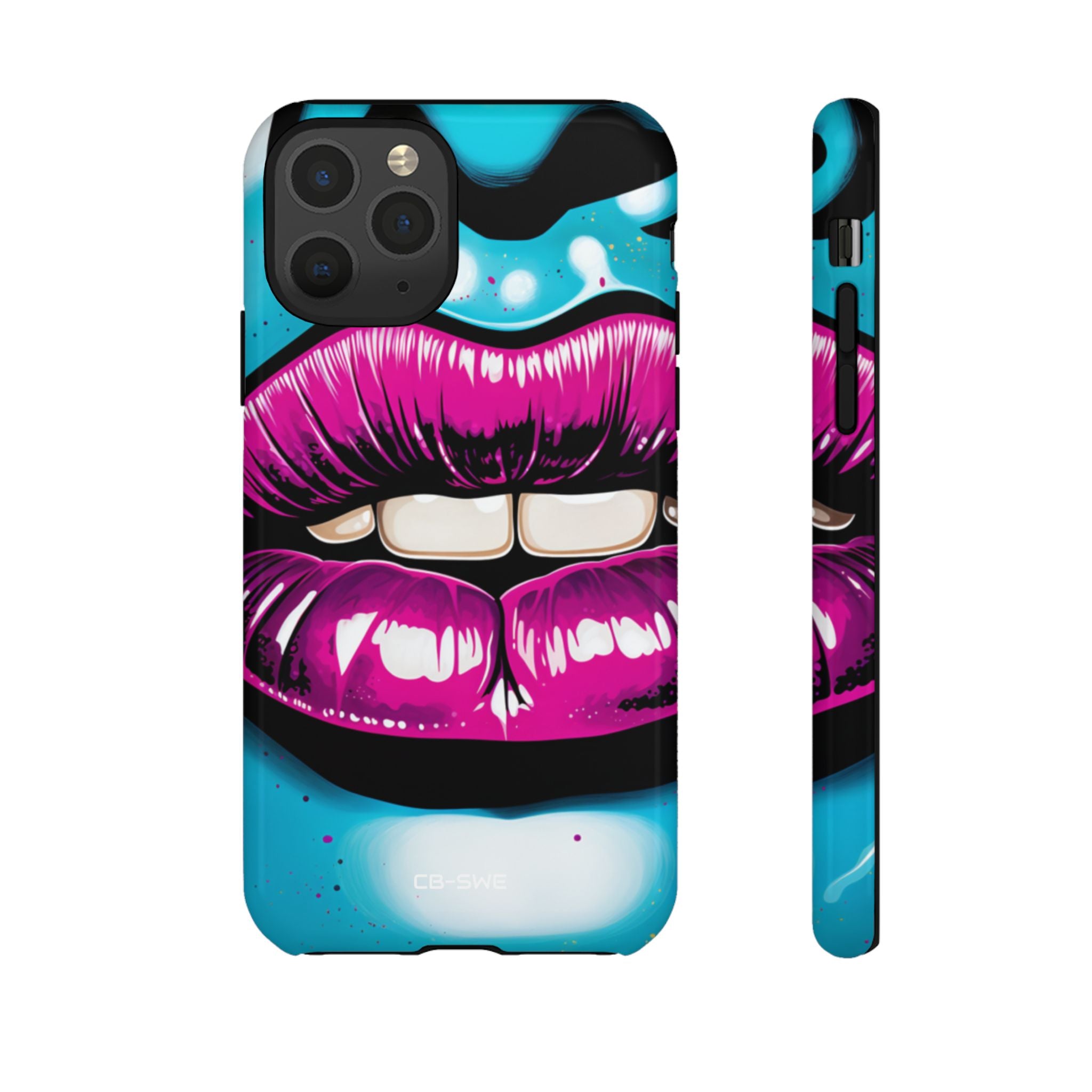Vivid Lips Contrast - iPhone Case