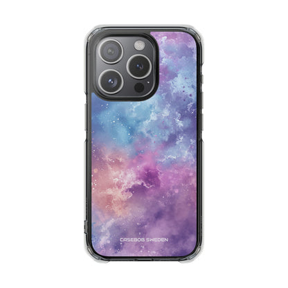 Cosmic Nebula Swirls - Clear Impact iPhone 15 Phone Case