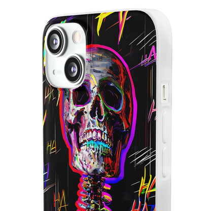 Neon Skeleton Laugh iPhone 13 - Soft