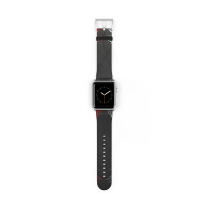 Crimson Silver Wings - Watch Band