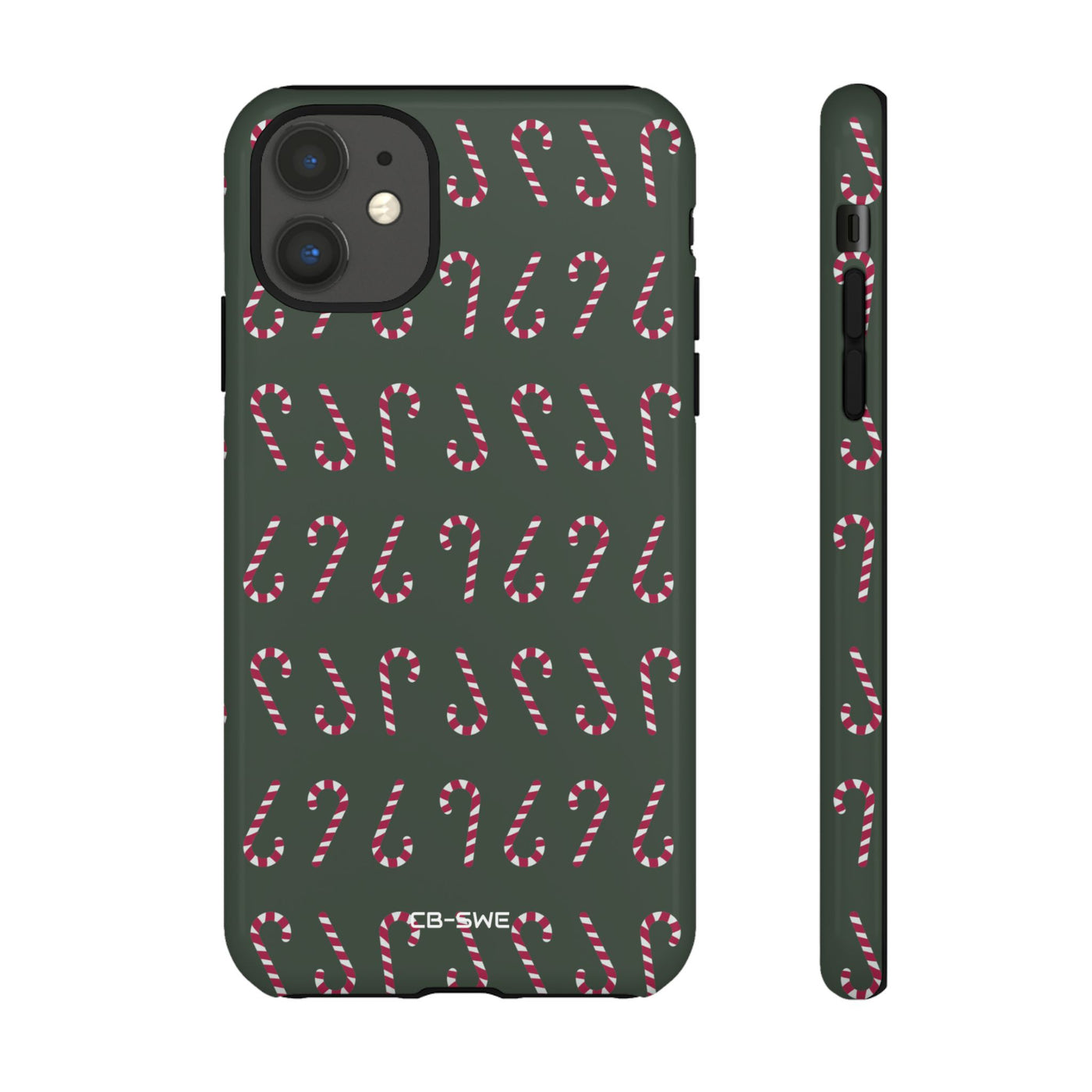 Candy Canes Aligned - iPhone Case