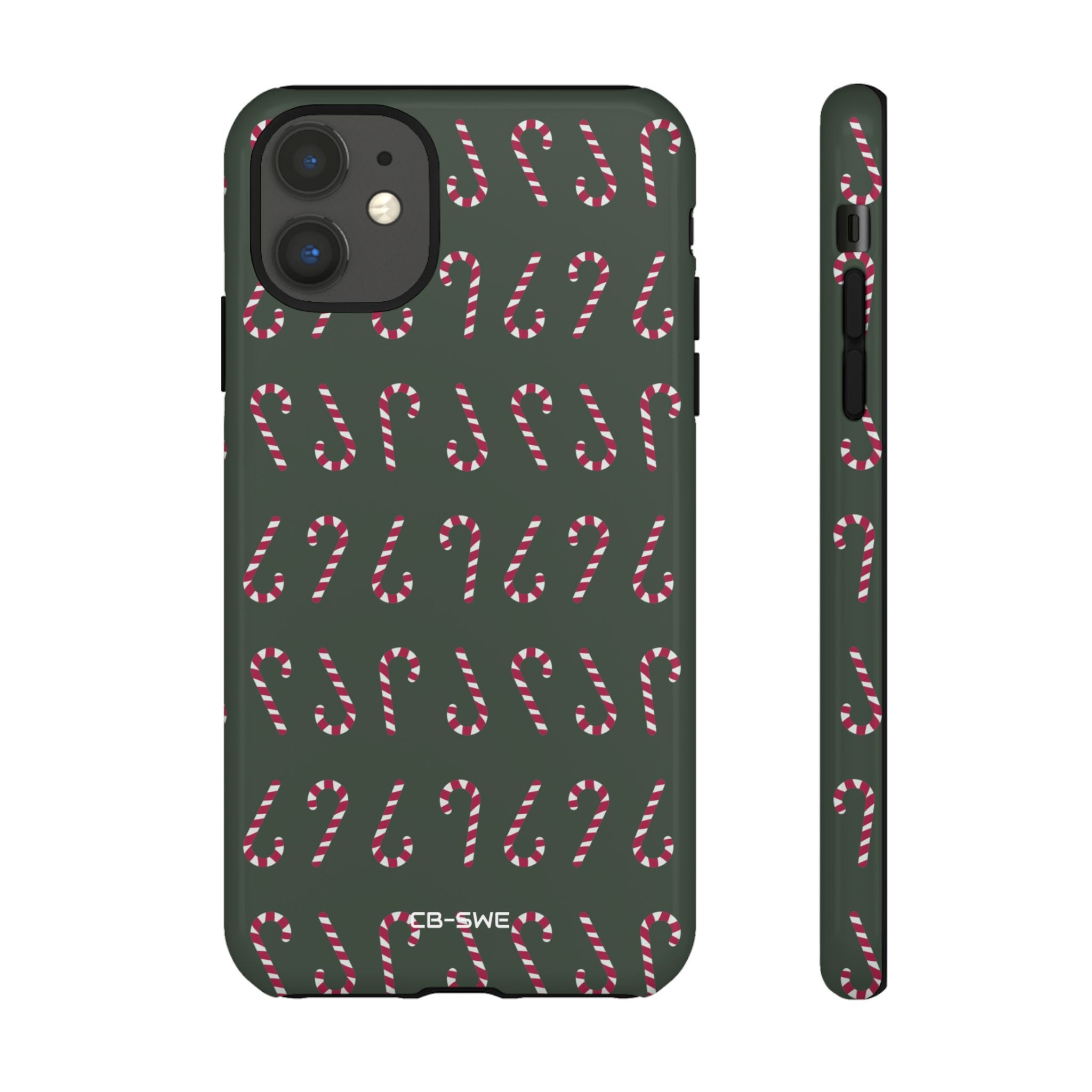 Candy Canes Aligned - iPhone Case