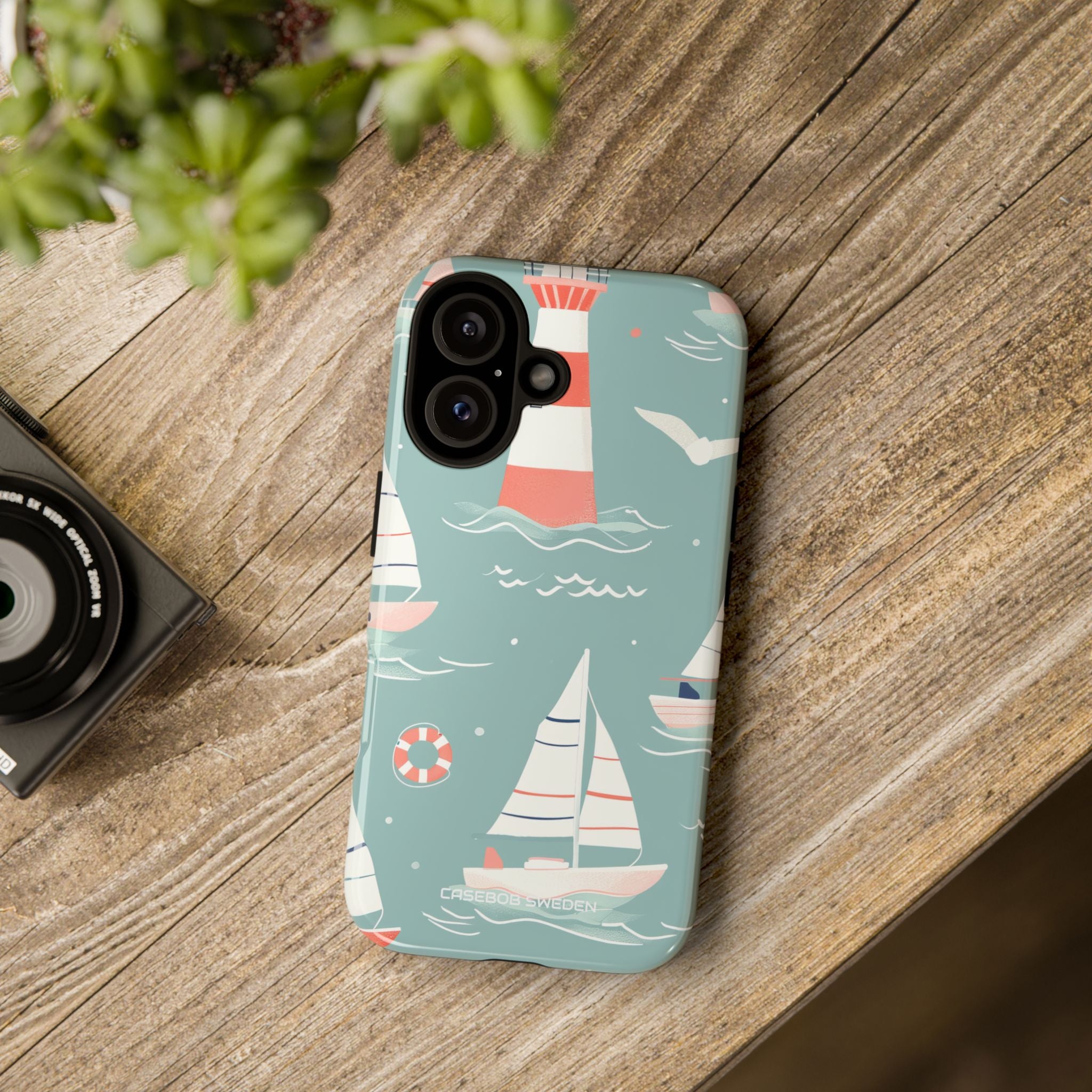 Lighthouse Nautical Charm - Tough iPhone 16 Phone Case