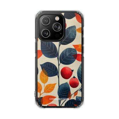 Autumn Nature Pattern - Clear Impact iPhone 14 Phone Case