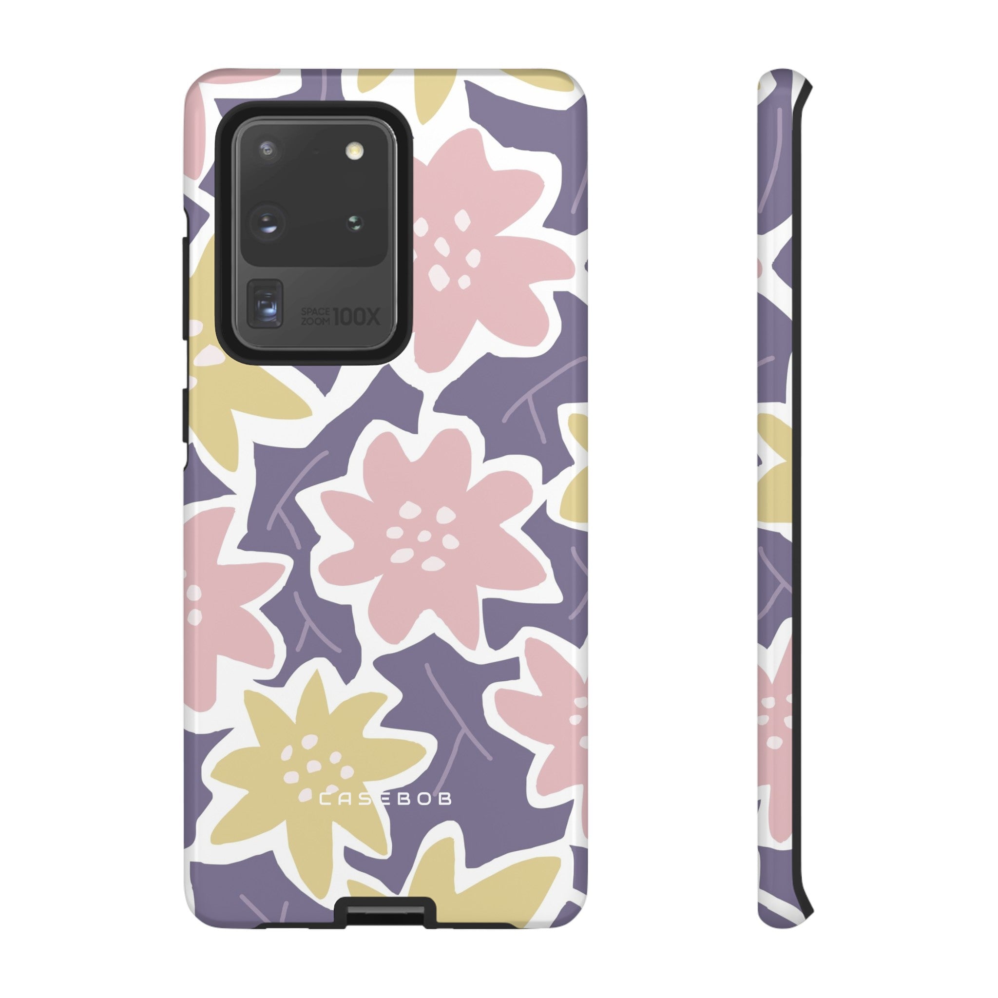 Purple Happy Flower - Protective Phone Case