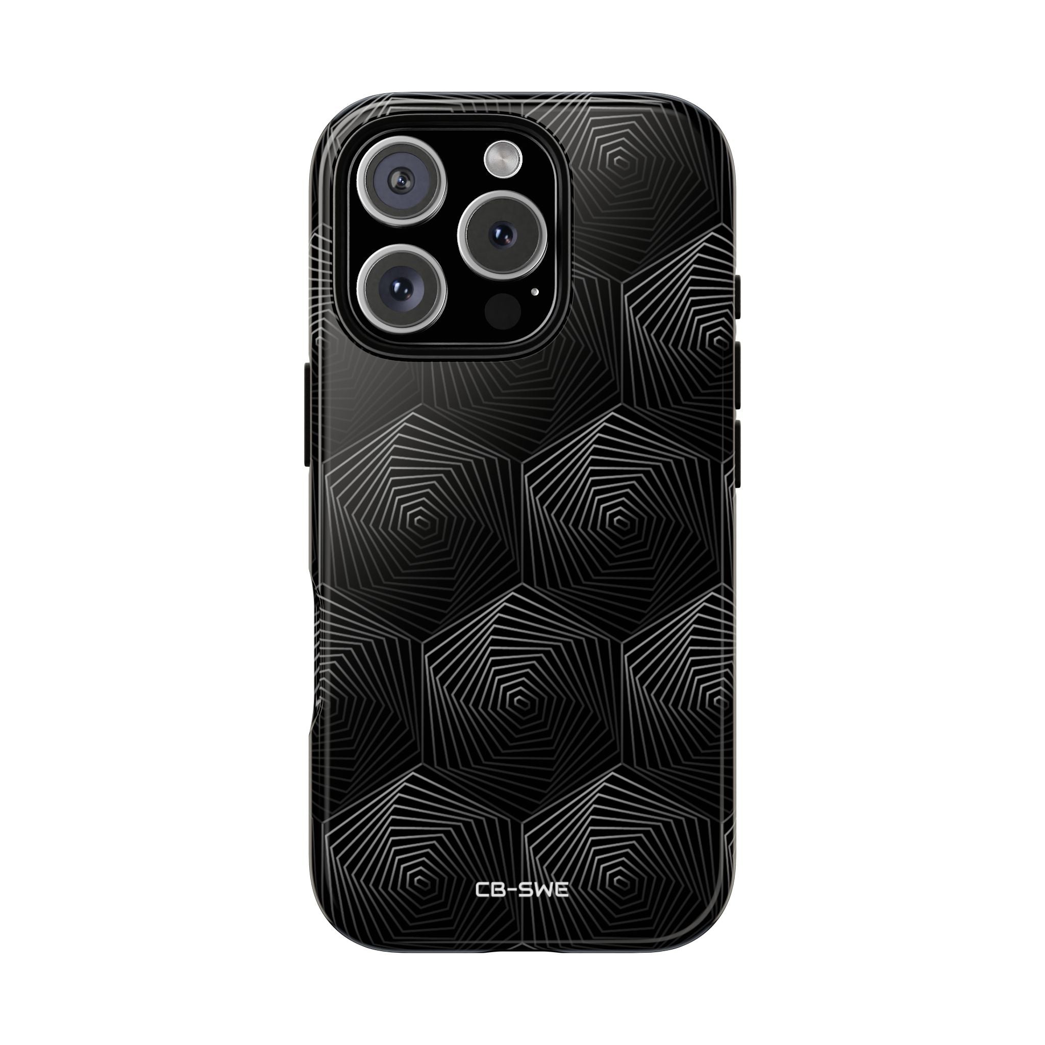 Geometric Spiral Illusion - iPhone Case