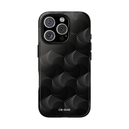 Geometric Spiral Illusion - iPhone Case