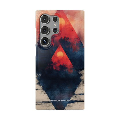 Red Sky Serenity - Slim Samsung S24 Phone Case