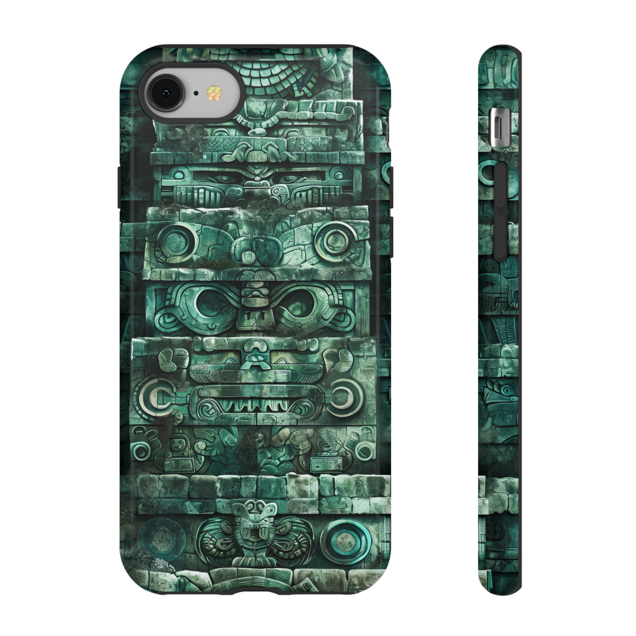 Mayan Jaguar & Serpent Spirit - Protective Phone Case