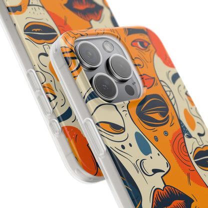 Gradient Face Mosaic iPhone 15 - Flexi Phone Case