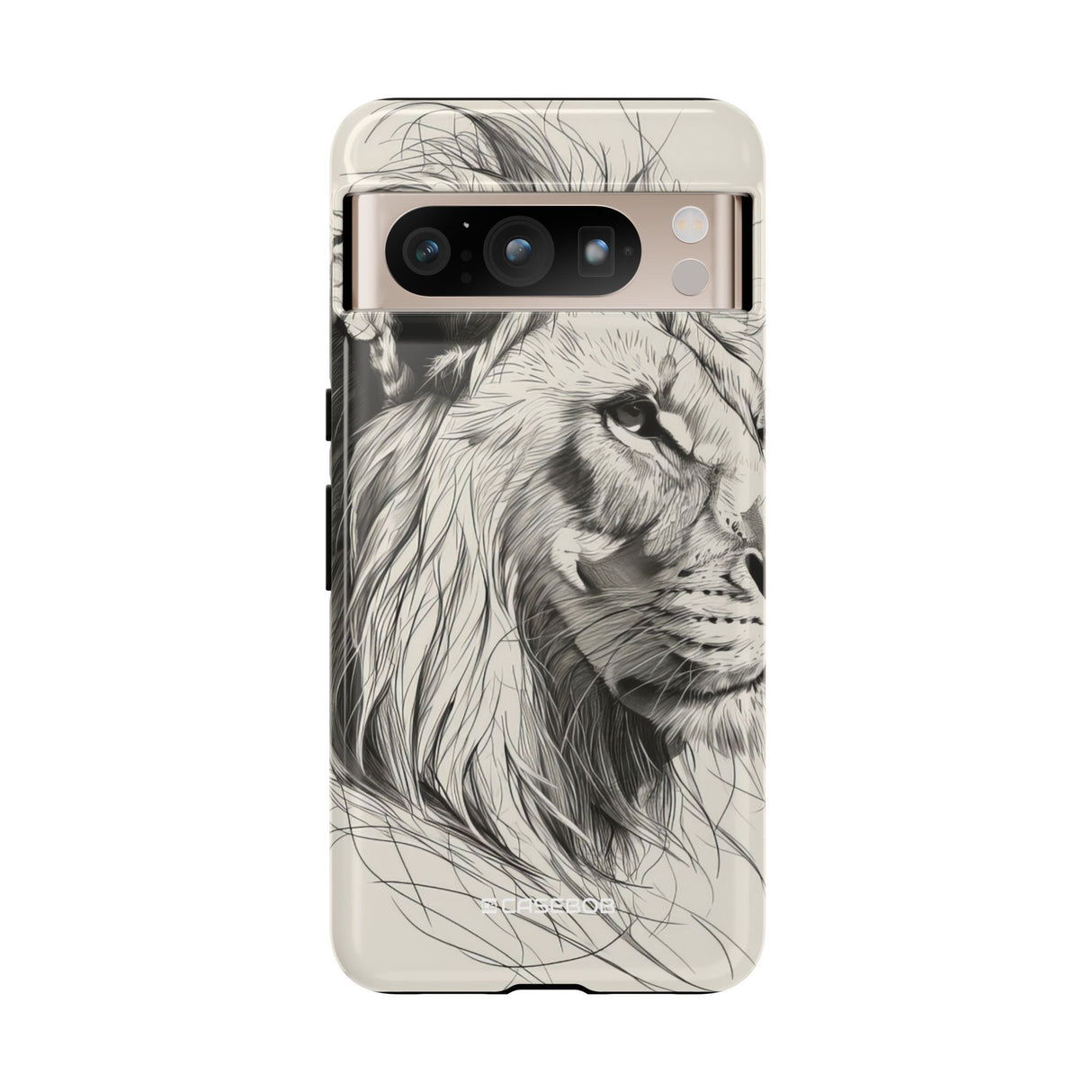 Majestic Linework Lion | Protective Phone Case for Google Pixel