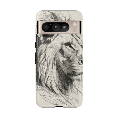 Majestic Linework Lion - Phone Case for Google Pixel