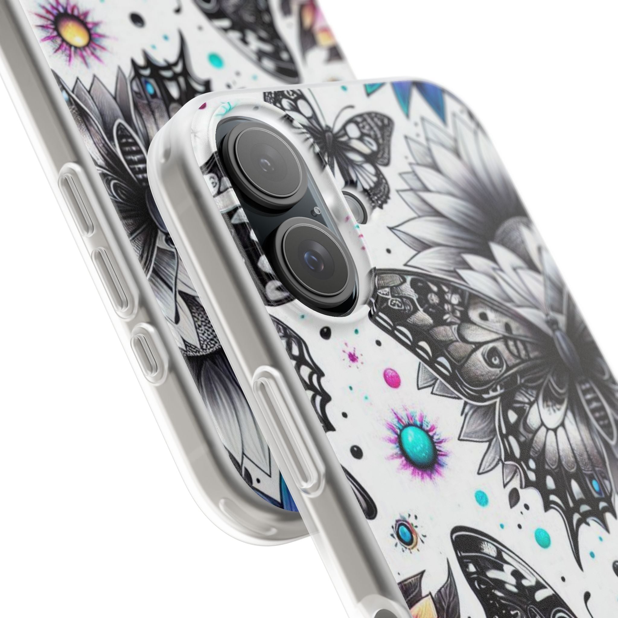 Butterfly Bloom iPhone 16 Case - Soft