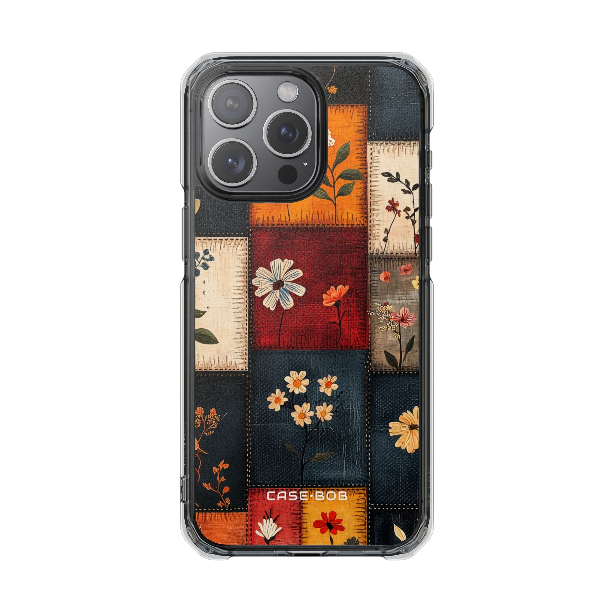 Patchwork Blooms iPhone 15 Pro Max Case - Impact