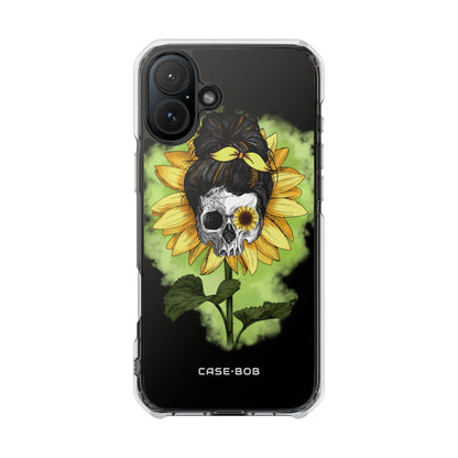 Sunflower Skull iPhone 16 Plus Case - Impact