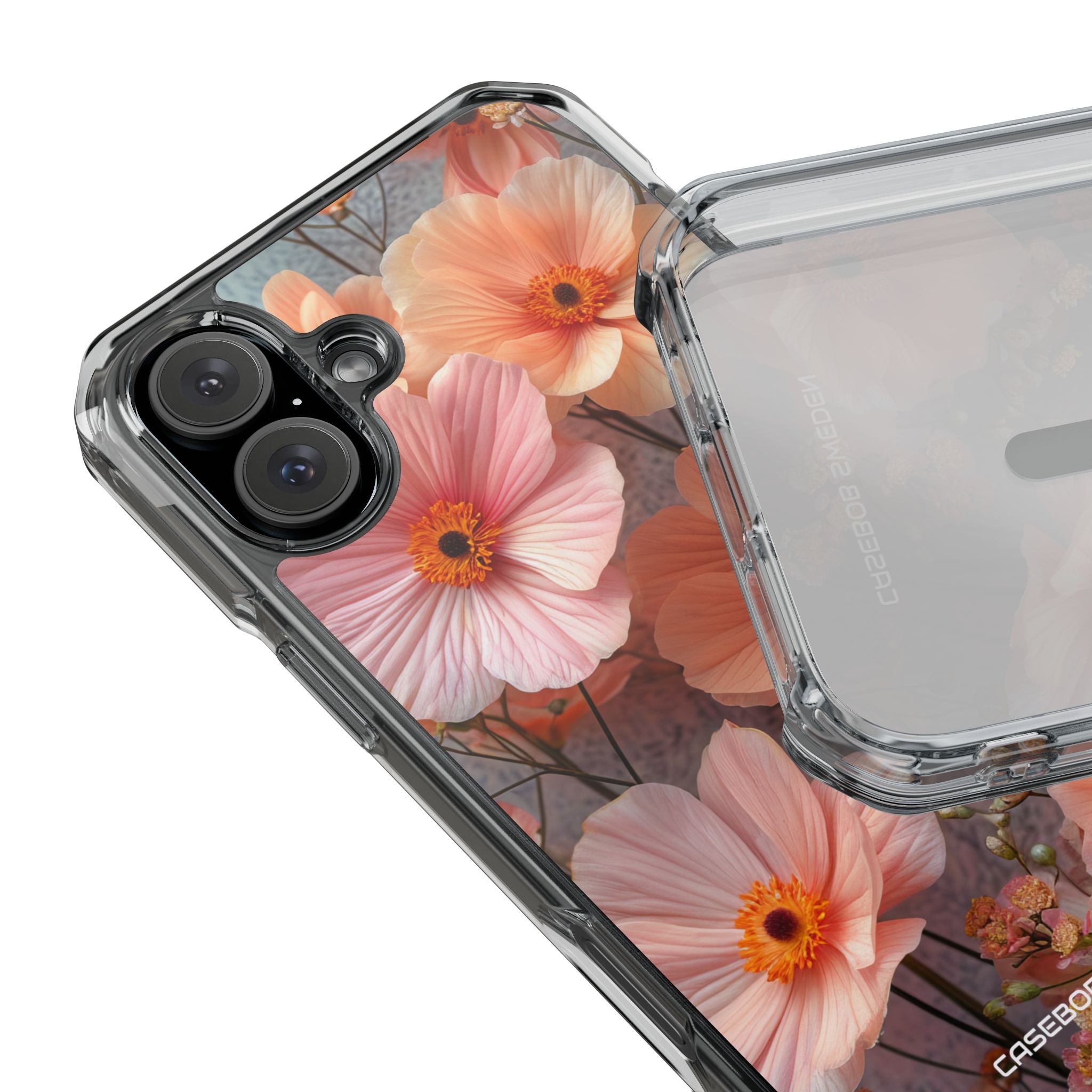 Serene Botanical Blooms - Clear Impact iPhone 16 Phone Case