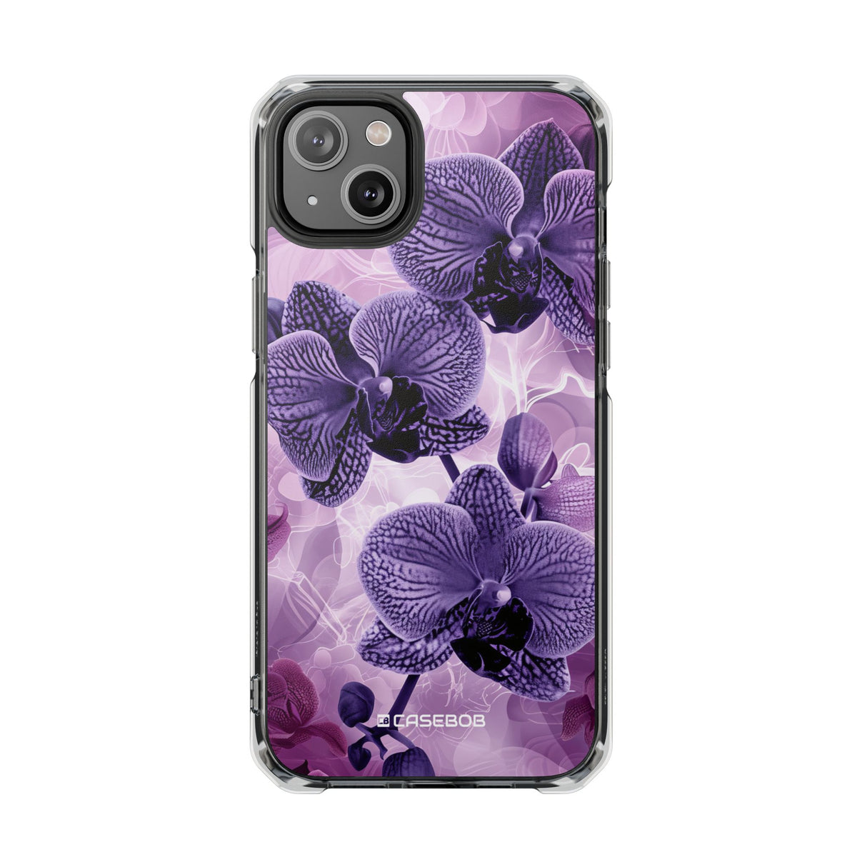 Radiant Orchid Design | Handyhülle für iPhone (Clear Impact Case – magnetisch) 