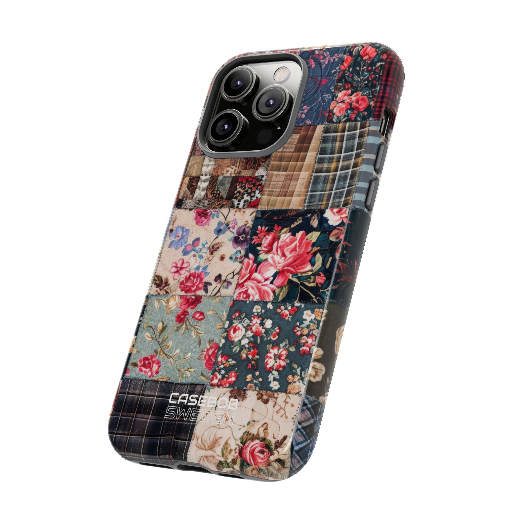 Patchwork floreale trapuntato iPhone 14 - Tough