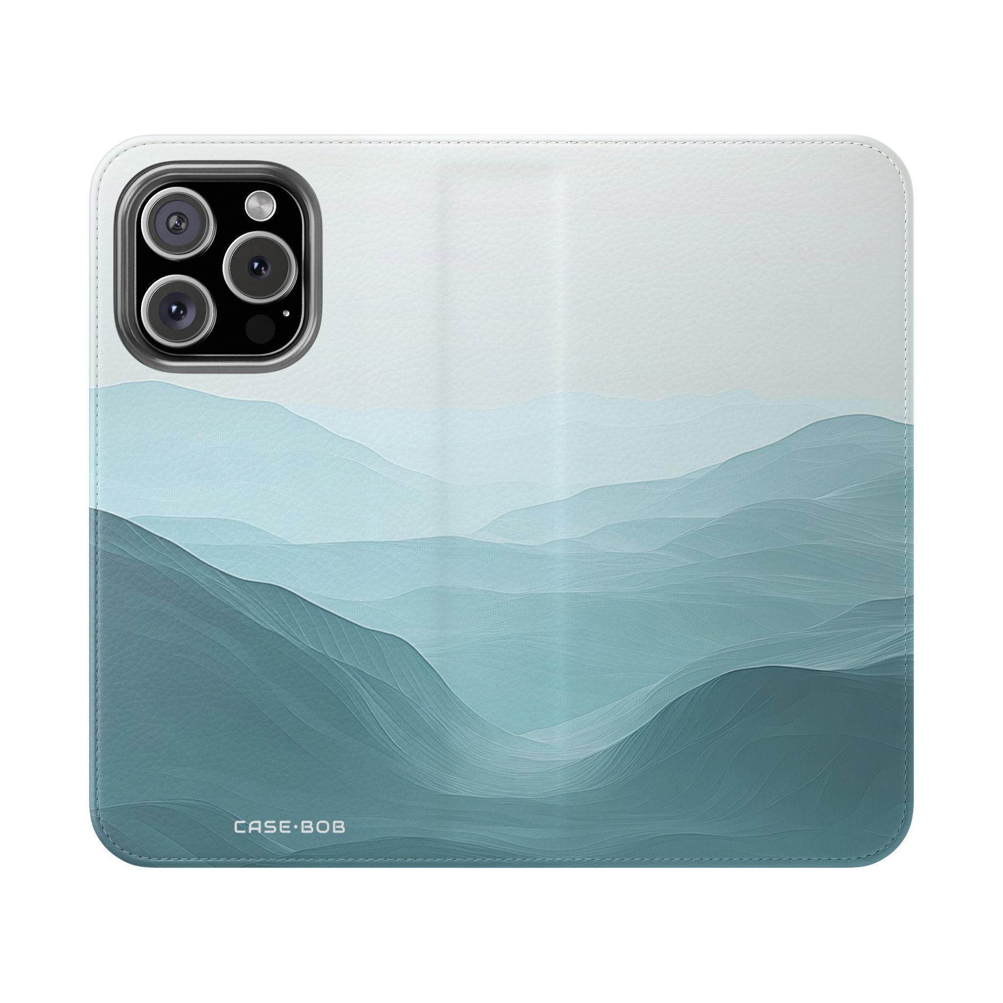 Teal Ridge Layers - iPhone 16 Pro Case - Wallet