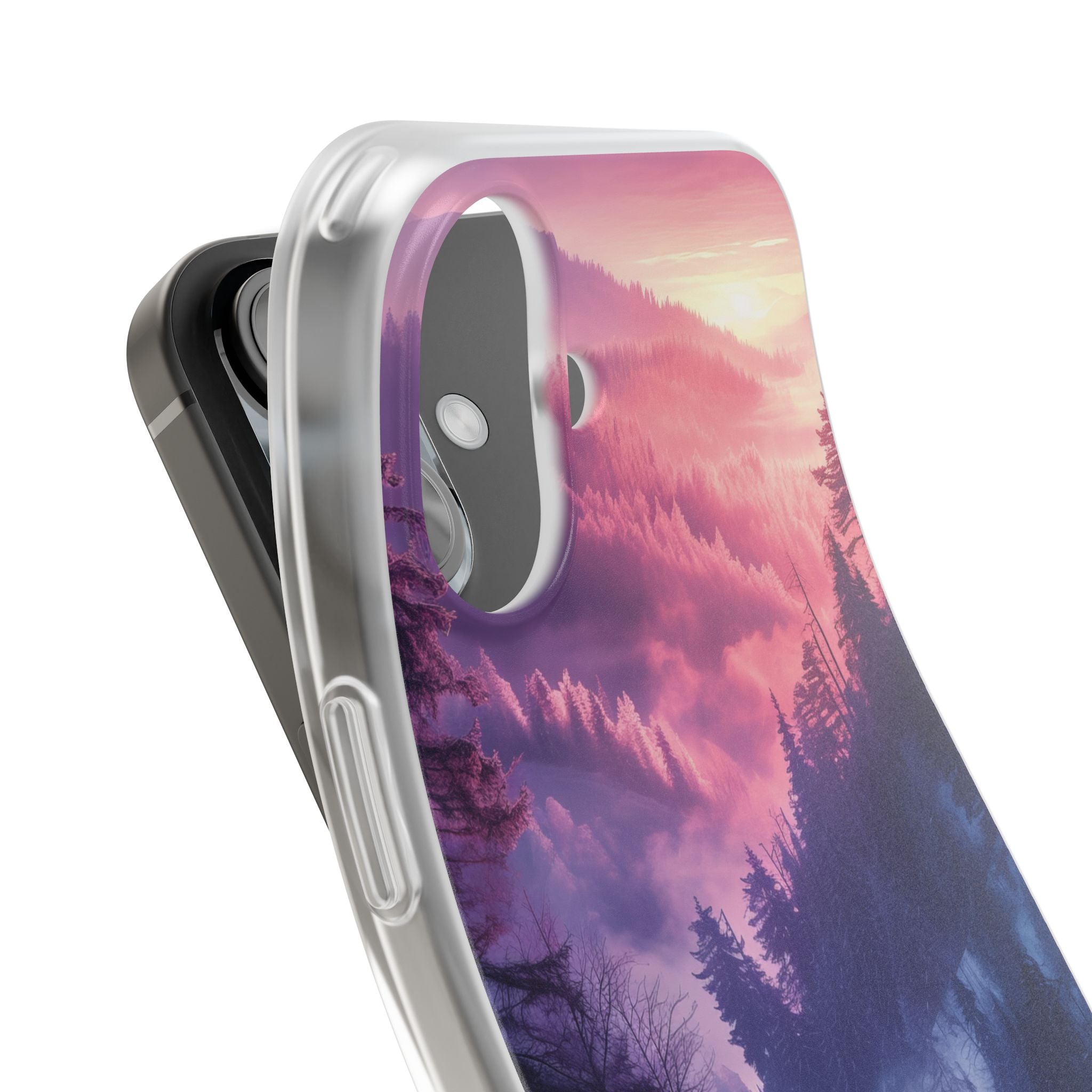 Misty Forest Serenity - Flexi iPhone 16 Phone Case