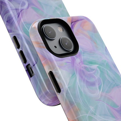 Purple Peach Whirl - Tough + MagSafe® iPhone 14 Phone Case