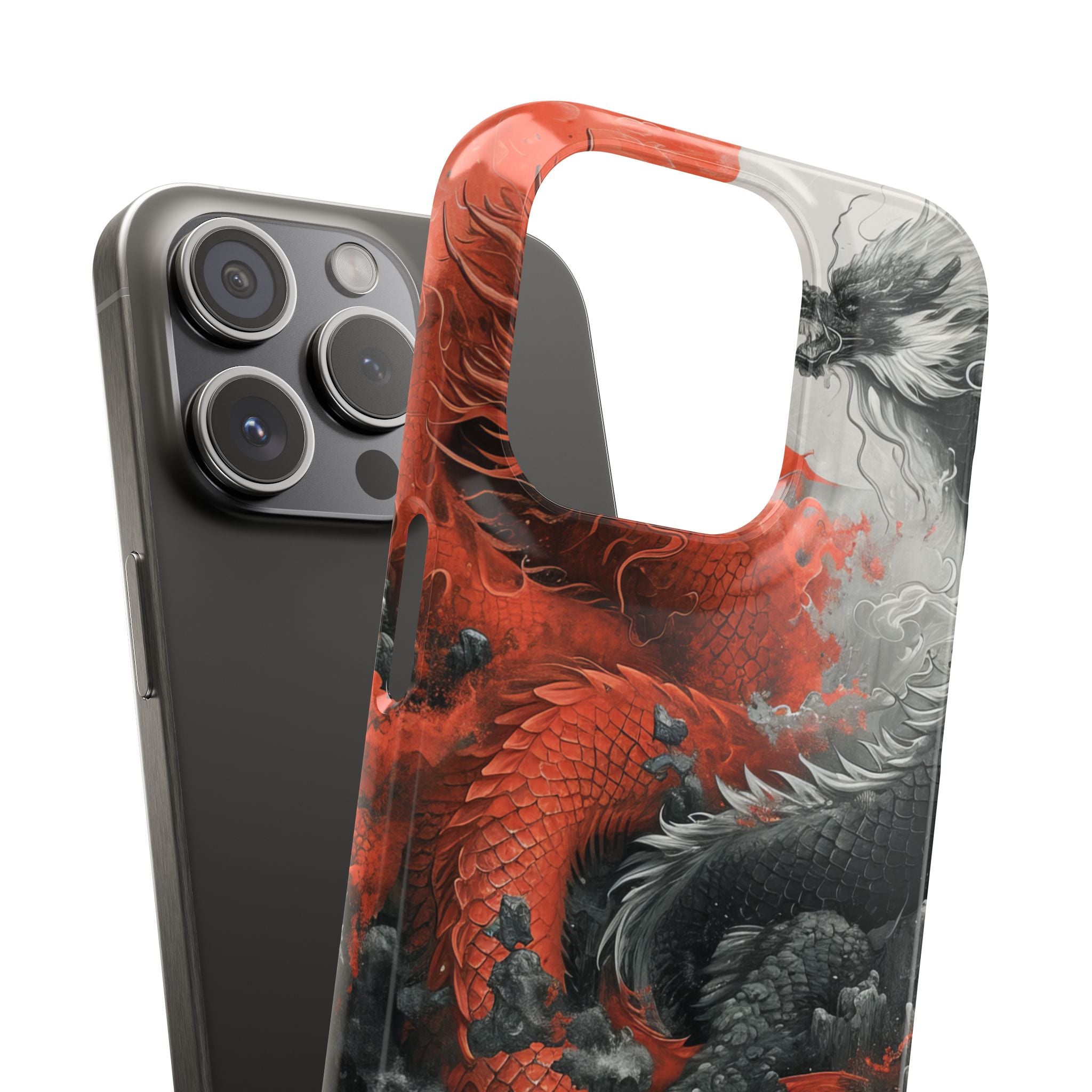 Zen Dragon Harmony iPhone 15 - Slim Phone Case