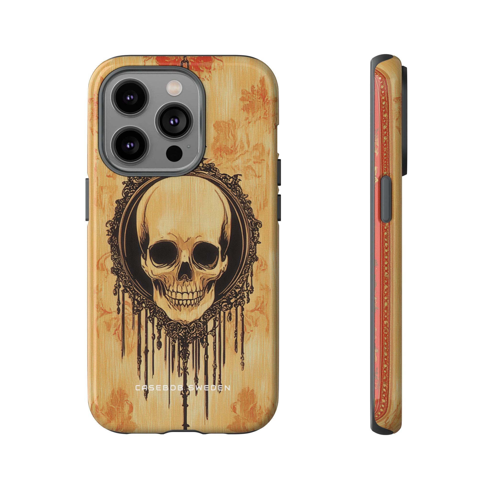 Gothic Skull Elegance iPhone 14 - Tough Phone Case