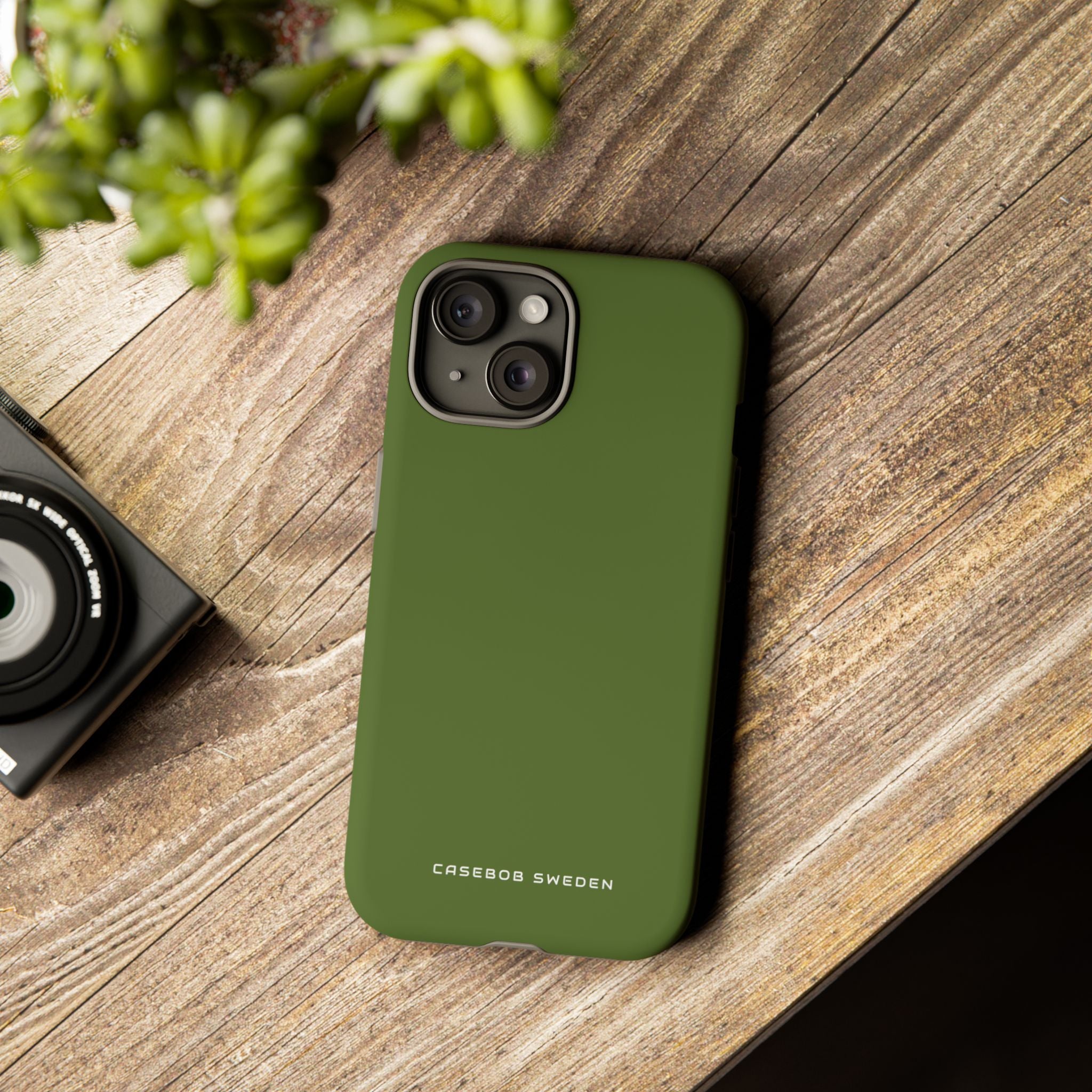 Dark Olive Green iPhone 15 - Tough Phone Case