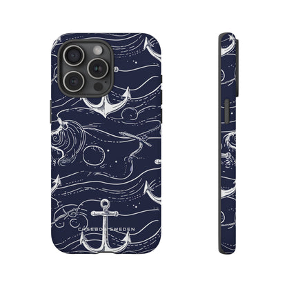 Gradient Anchorflow Waves iPhone 15 - Tough Phone Case