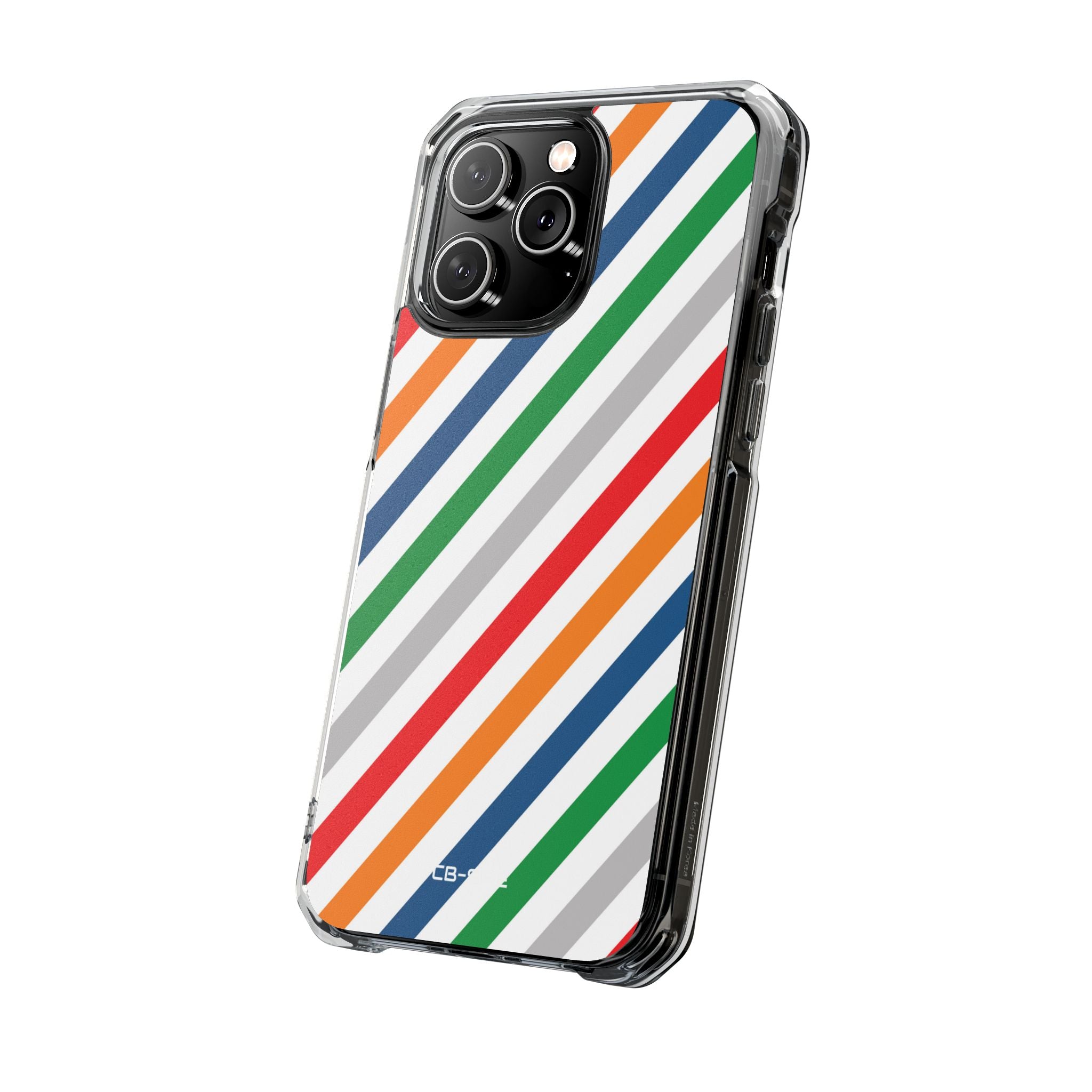 Vibrant Geometric Stripes iPhone Case - Impact