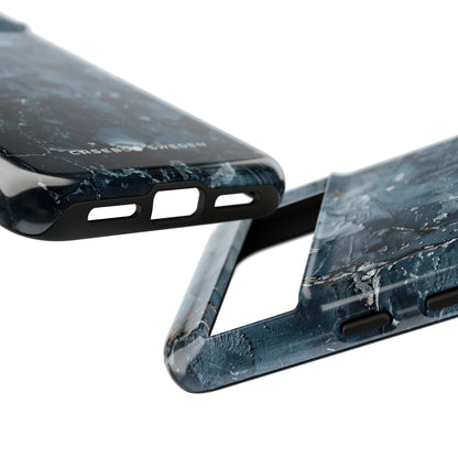 Weathered Blue Tapestry with Cracked Layers Google Pixel 8 - Tough Phone Case