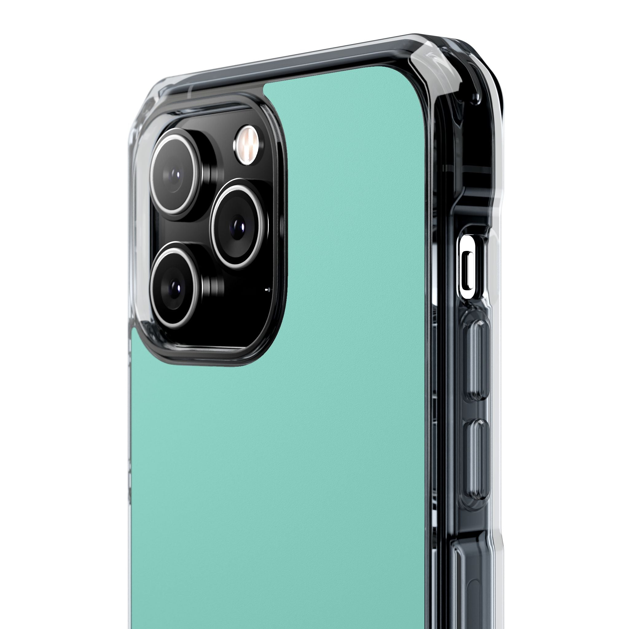 Middle Blue Green - Clear Impact Case for iPhone