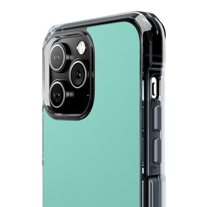 Middle Blue Green | Phone Case for iPhone (Clear Impact Case - Magnetic)