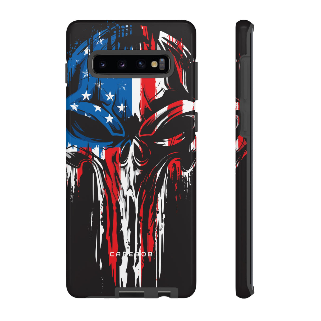 Military Grunge Skull Patriotic - Protective Phone Case