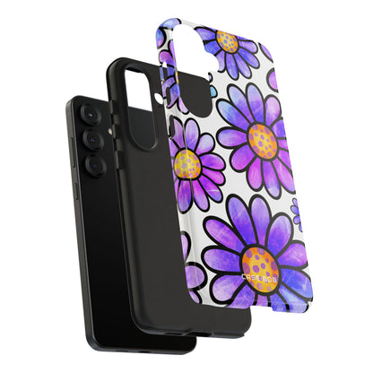 Polka Dot Blooms Samsung S25 Plus Case - Tough