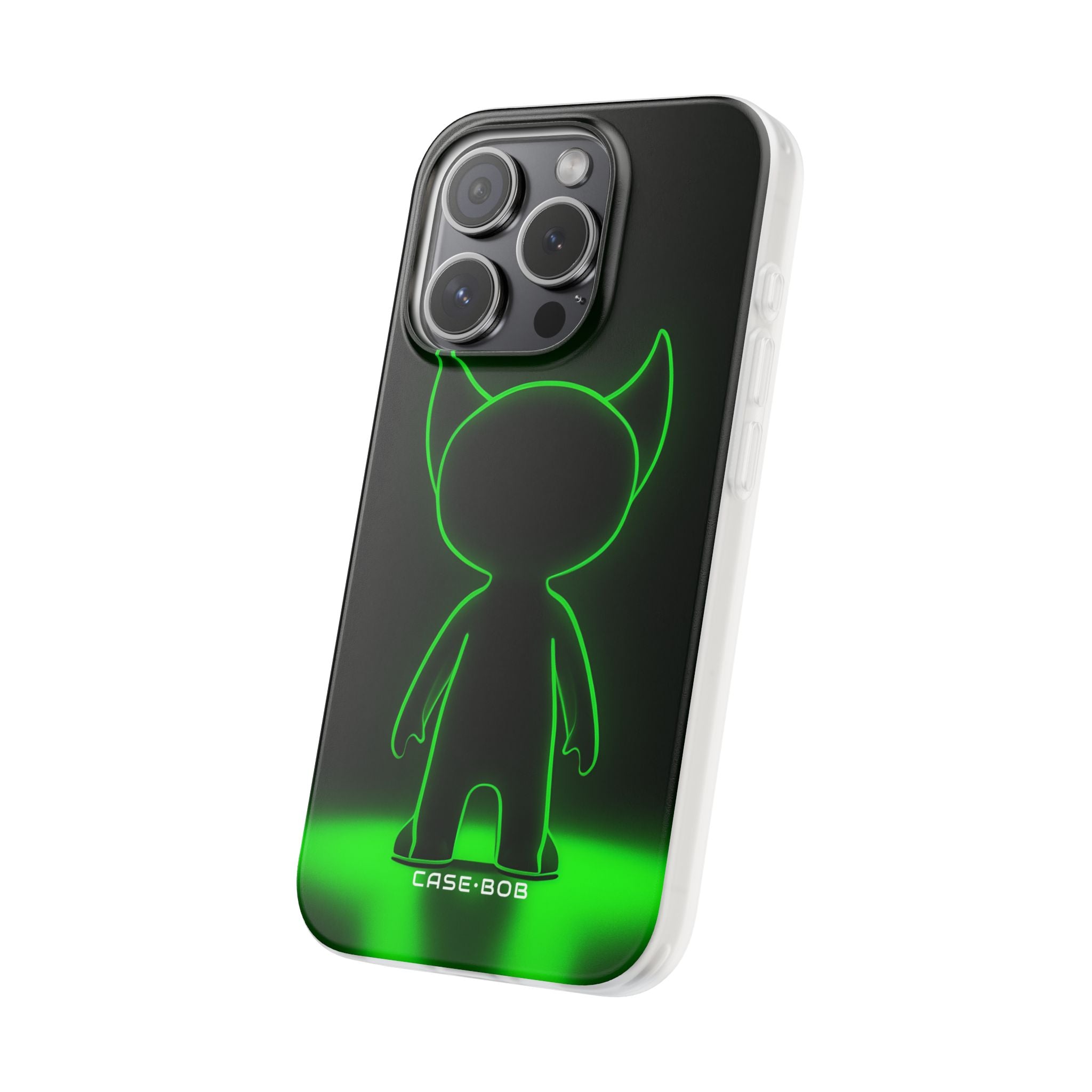 Neon Horned Glow iPhone 15 Pro Case - Soft