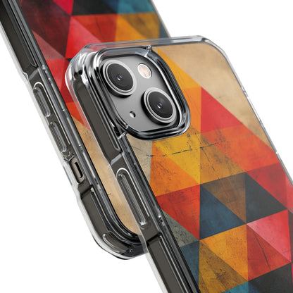 Geometric Energy - Clear Impact iPhone 14 Phone Case