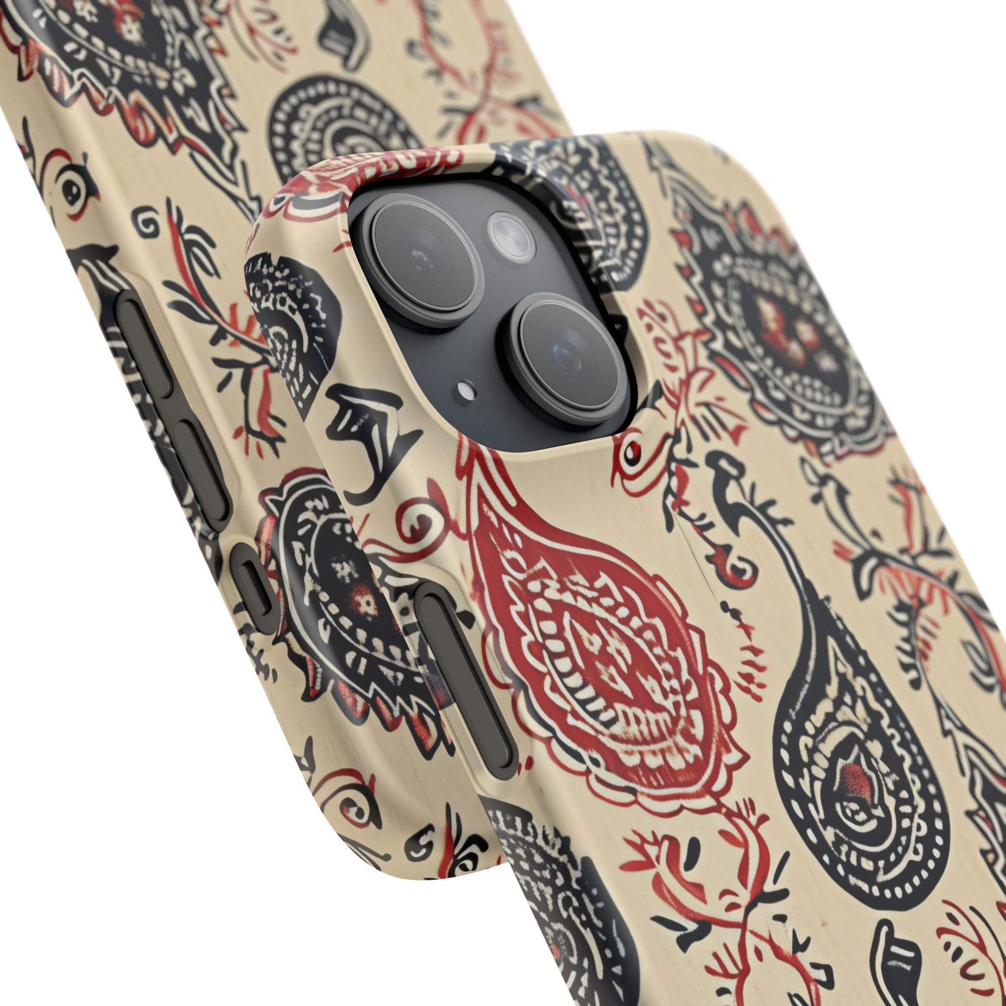 Vintage Paisley Elegance iPhone 15 - Slim Phone Case